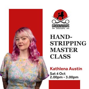 Groomwars Dog Expo - kathlena austin handstripping master class